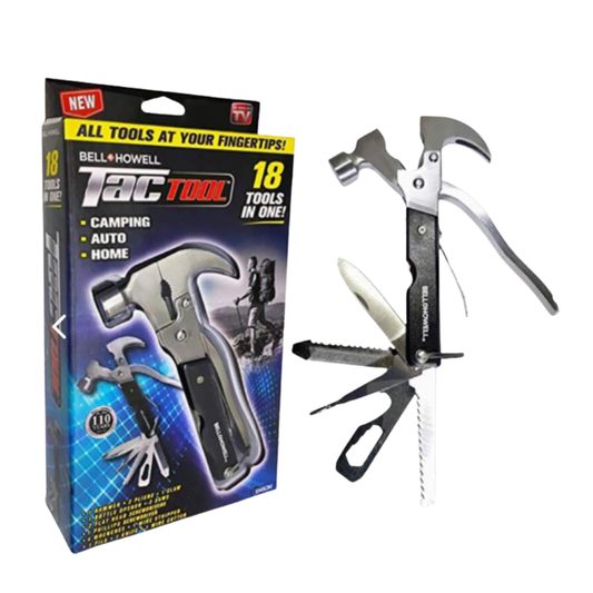 Tactool - Martillo Multiherramienta Portatil 18 en 1